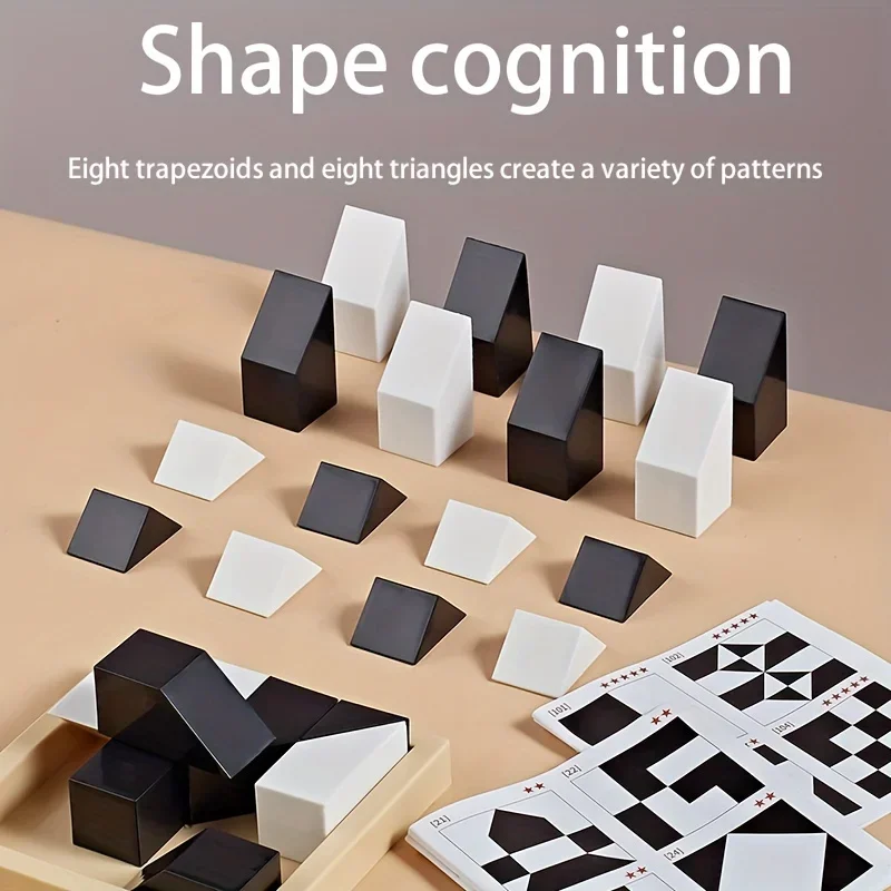 Puzzle à blocs cachés pour enfants de 6 ans, matériau ABS intéressant, améliore le raisonnement logique et spatial, adapté aux enfants, jouet cadeau