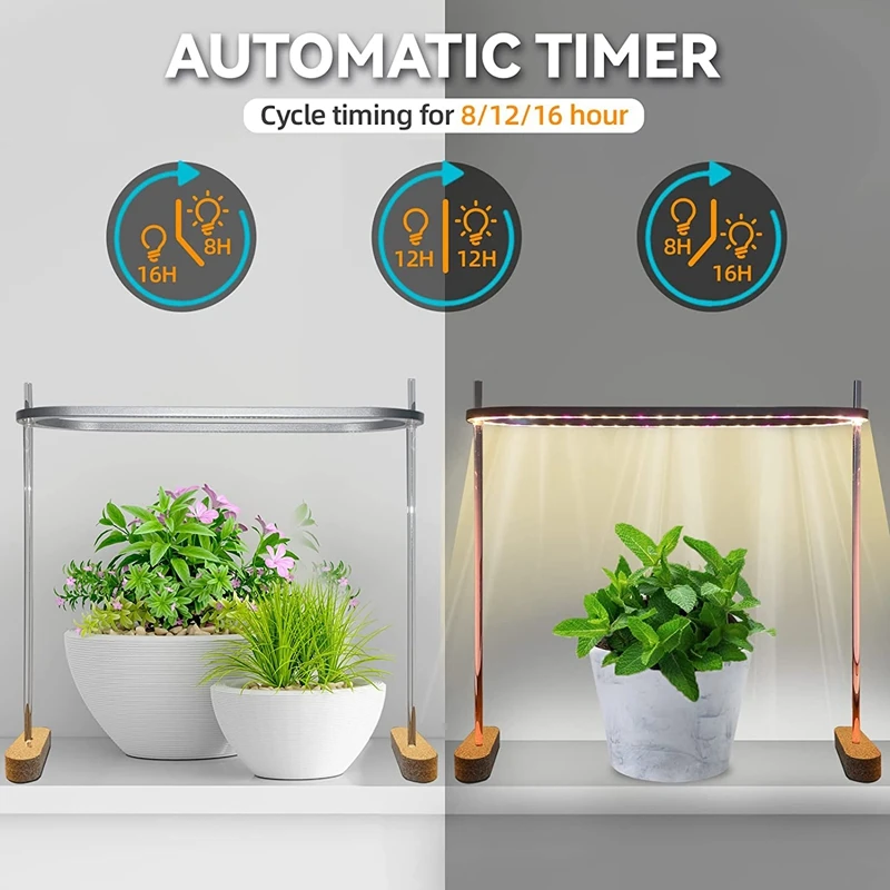 Full Spectrum LED Grow Lights para plantas de interior, 50 lâmpadas crescem com luzes amarelas, 1 peça