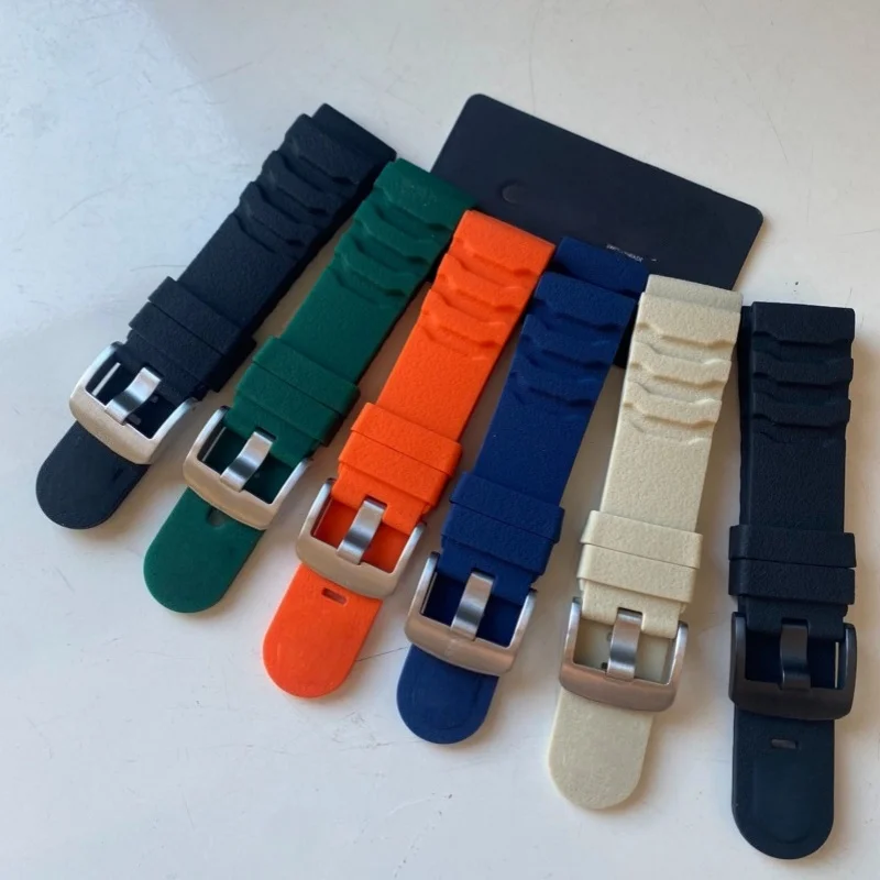 24mm Premium Silicone Watch Band for Luminox Navy SEALs 3749/3747/3251 Tactical Replacement Strap Waterproof Bracelet
