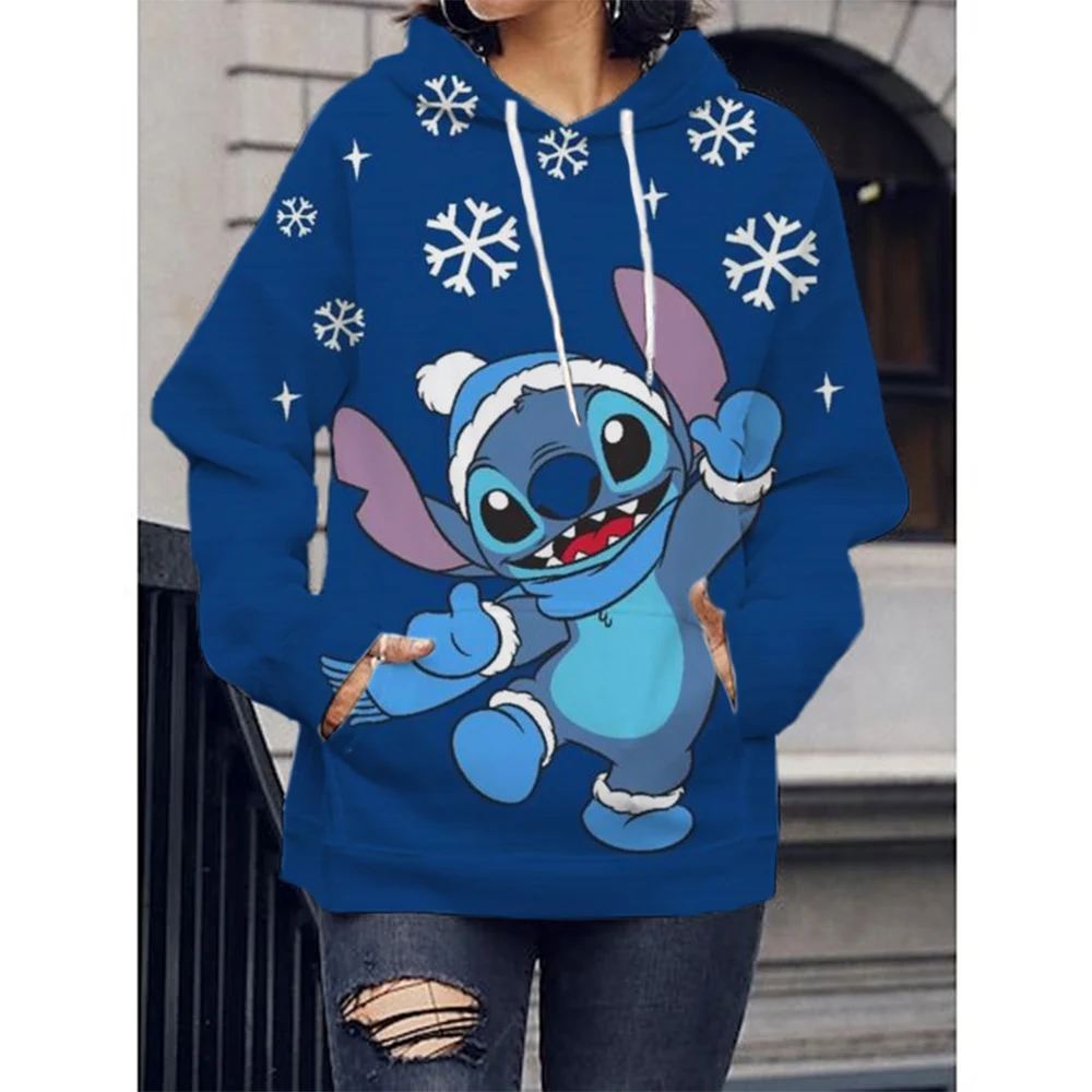 Disney Christmas Fashion Knitted Hoodie Winter Women\'s Hoodie Women\'s Hoodie Children\'s Hoodie