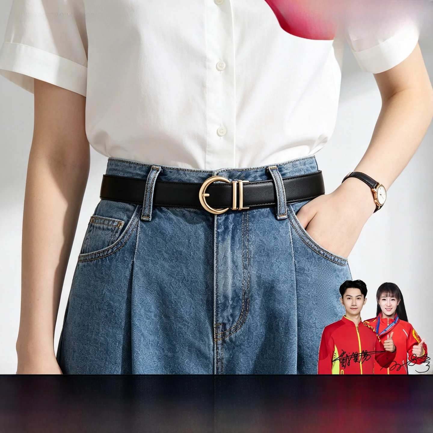 ceinture-en-cuir-veritable-pour-femme-clench-kiss-boucle-automatique-sans-perforation-nouvelle-collection-2026