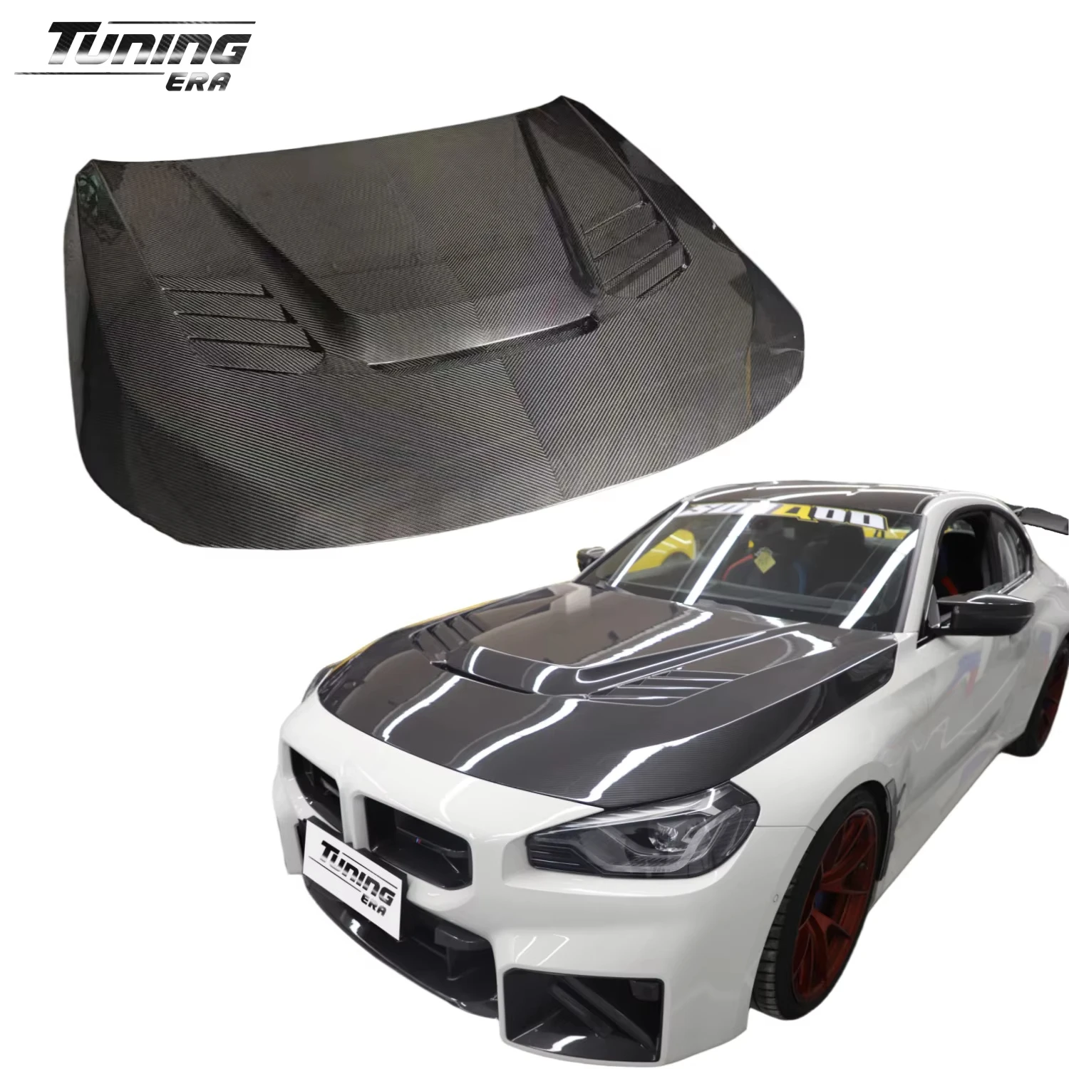 

High Quality V Style Prepreg Carbon Fiber Front Hood Bonnet for BMW M2 2-Series G87 G42 Body Kit Upgrade