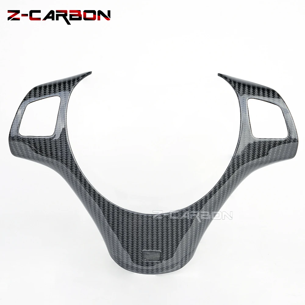 For BMW E90 E92 E93 2005-2012 Steering Wheel Trim Cover Carbon Fiber Car Interior Decoration Accessories