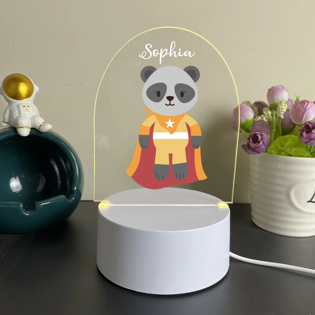 

Personalized Custom Panda Modern Table Lamp Usb Atmosphere Desk Lamp For Home Room Decoration Nightlight