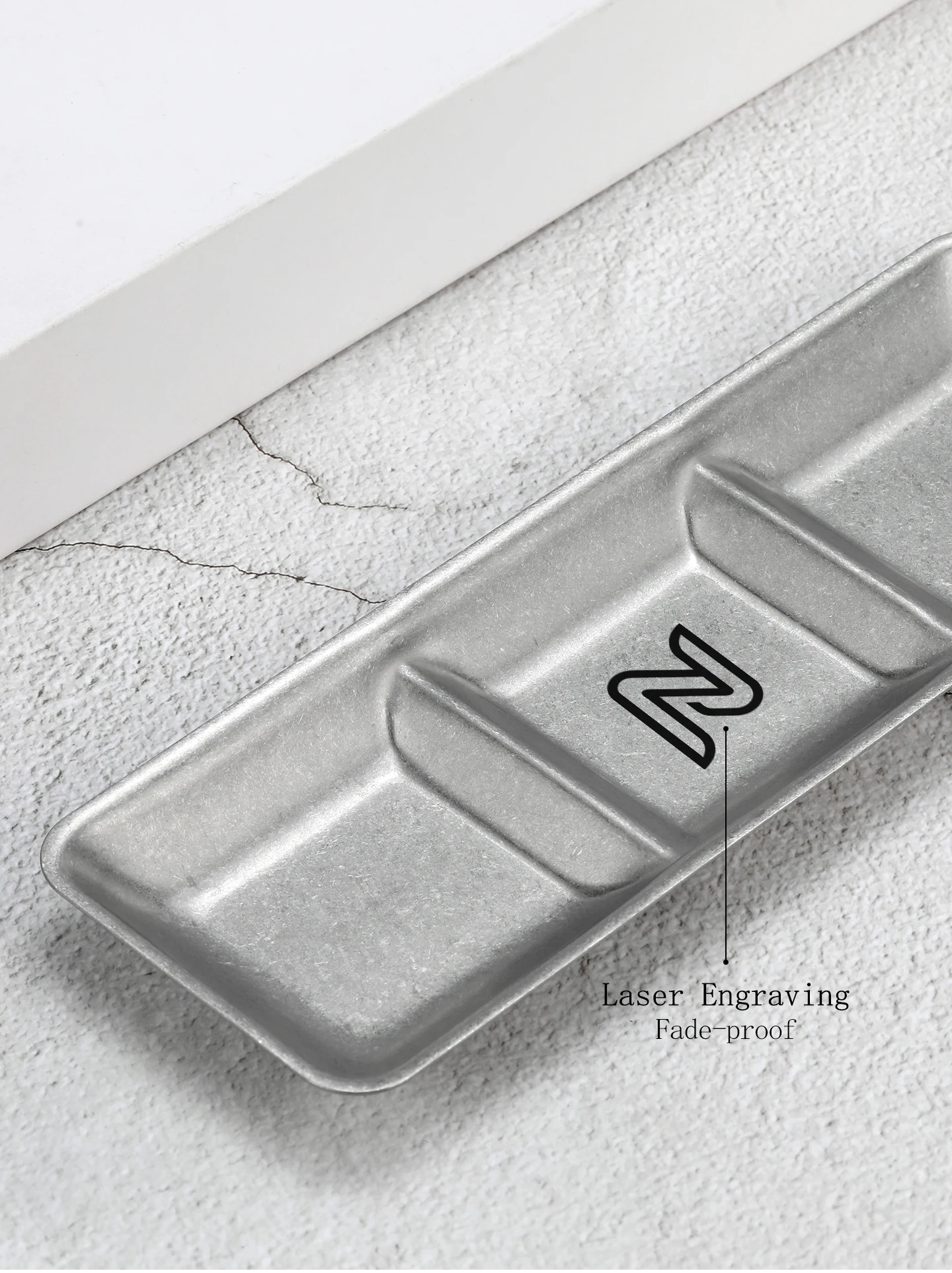 304 Edelstahl Fleischsaucen-Schale mit individuellem LOGO, Gewürzplatte, Gewürzschale, Pfefferplatte, 3-fach unterteilt, koreanischer BBQ-Stil – Detail 6