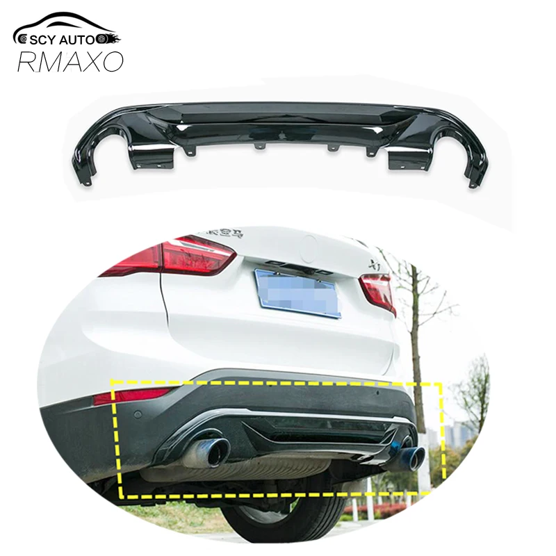 

For BMW X1 F48 Body kit spoiler 2017-2019 For BMW 1 series ABS Rear lip rear spoiler front Bumper Diffuser Bumpers Protector