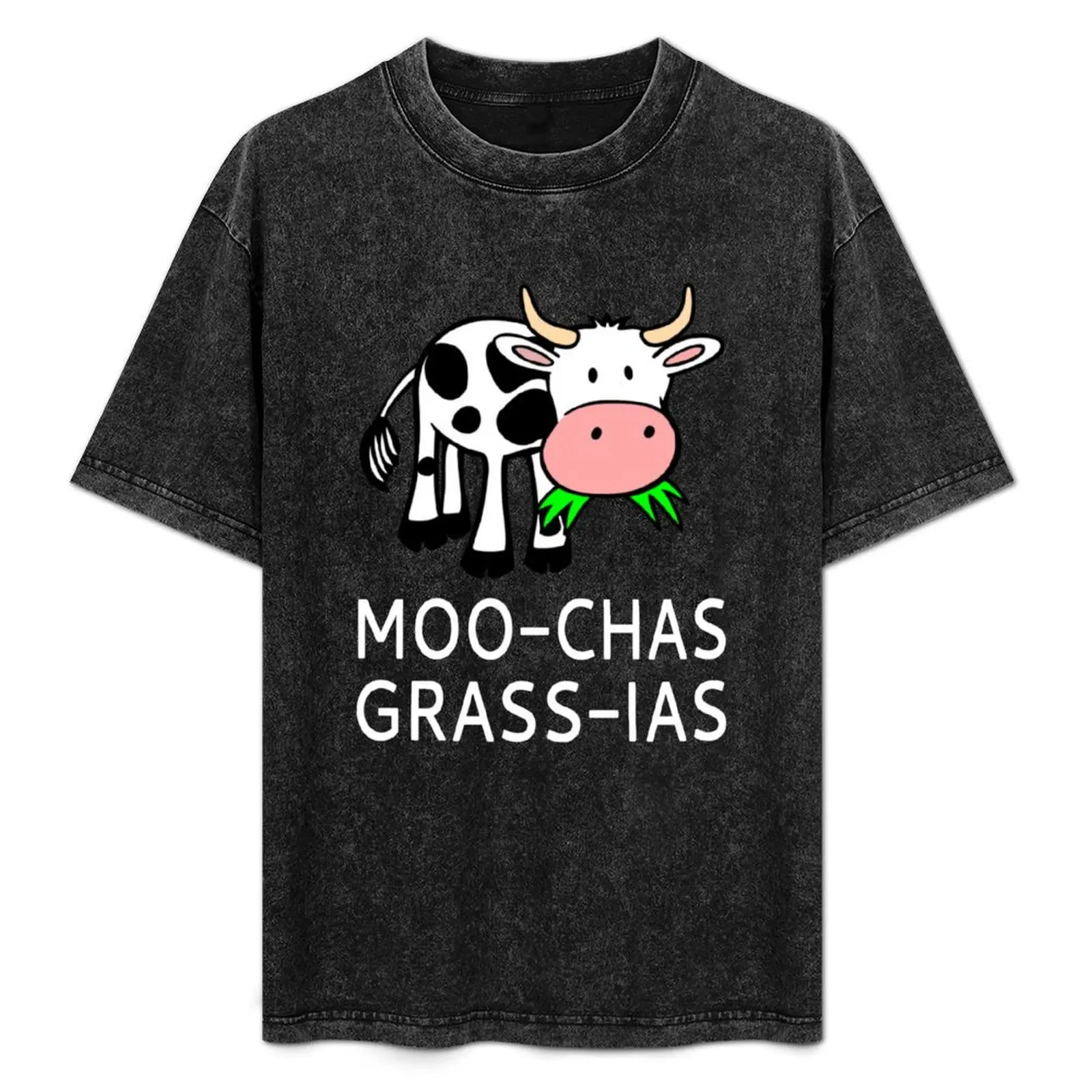 

Moo-chas Grass-ias (Muchas Gracias) T-Shirt Holiday All Match T-Shirt