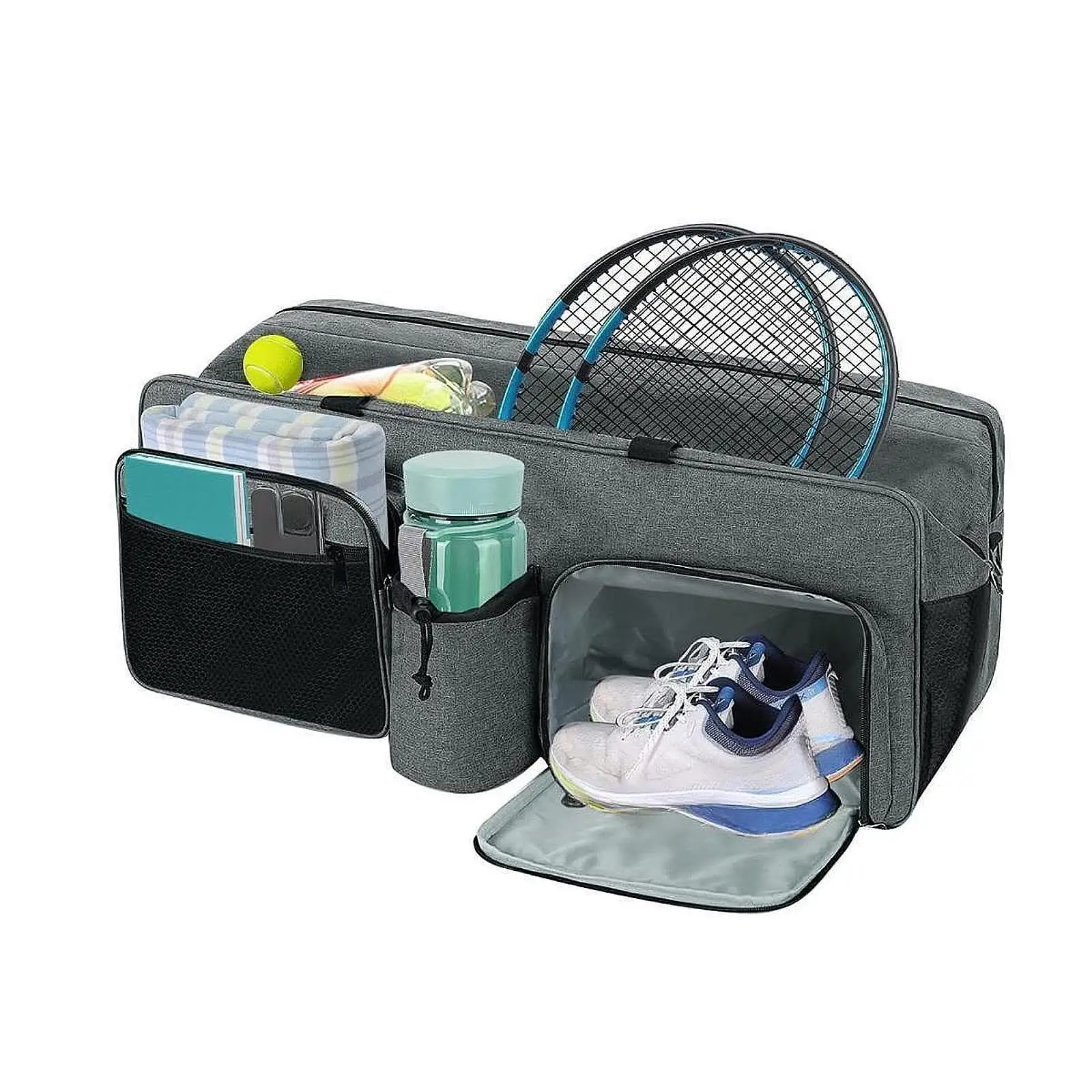 

Travel Duffle Bag Carrying Bag Tennis Bag Tennis Racket Bag Racquet Shoulder Bag for Travel Weekend Exercise Workout Camping