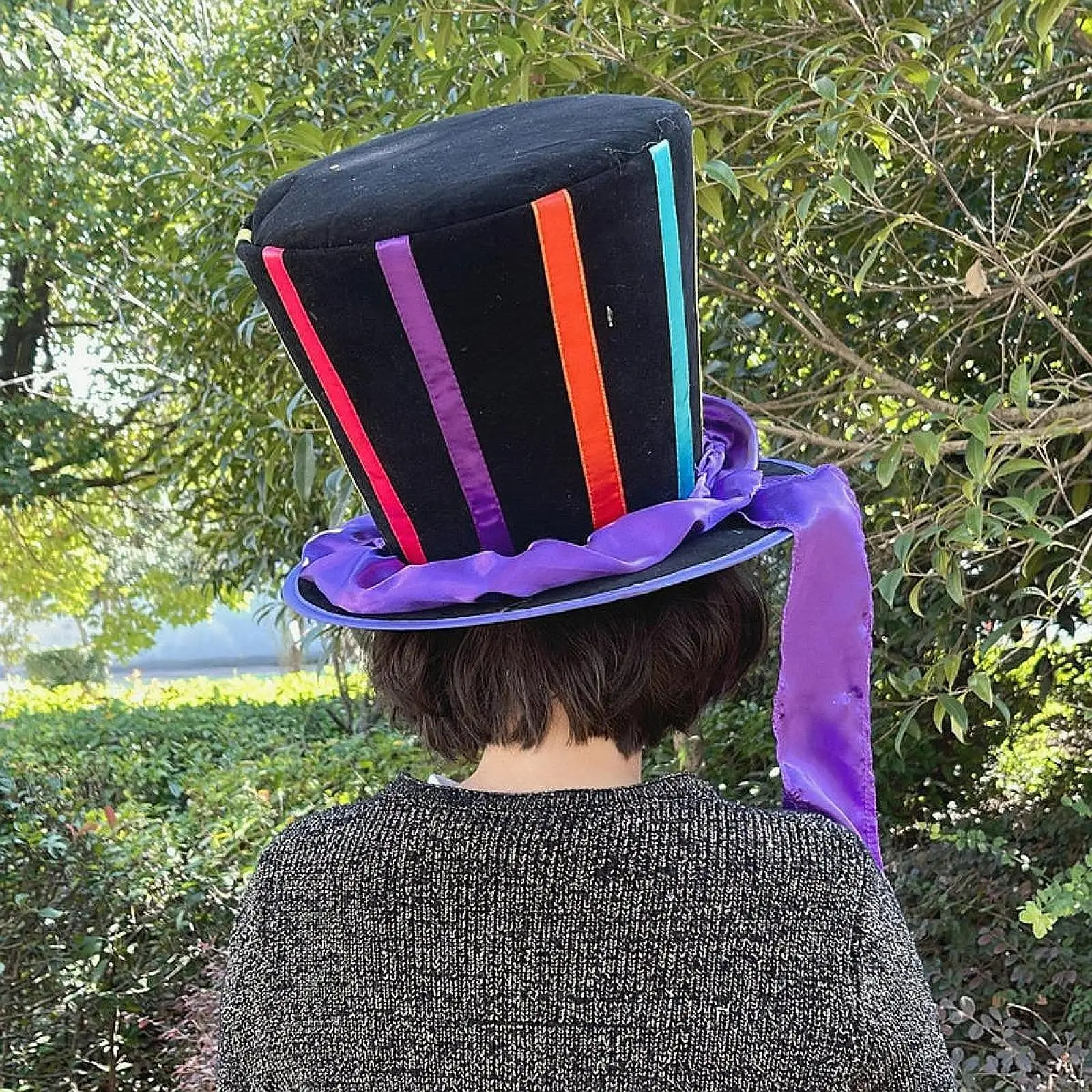 Top Hat with Colorful Ribbons Costume Accessories for Cosplay for Men Women