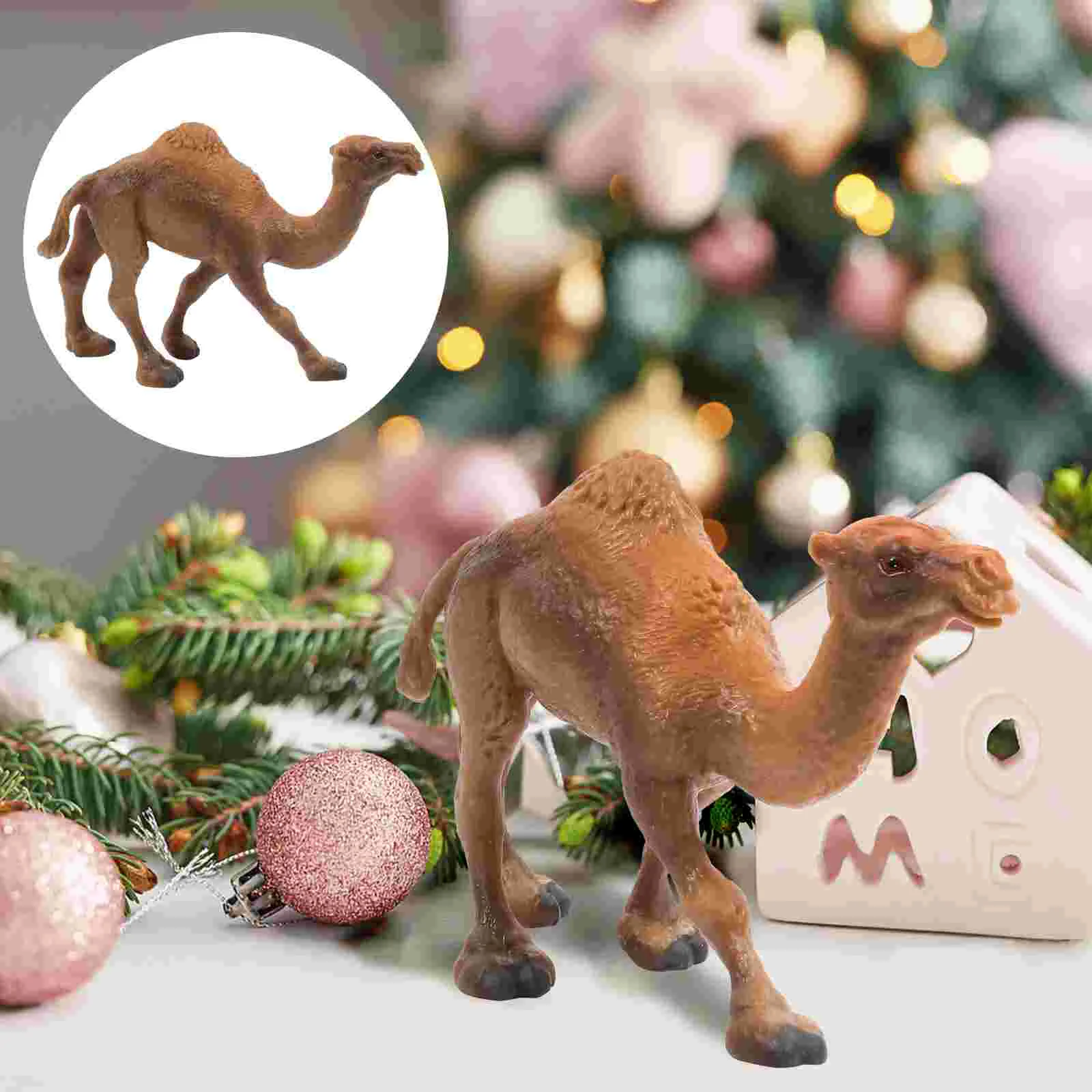 Camel Ornaments Educational Toys Animal Adornment Children's Plastic Figurines Decors Simulation