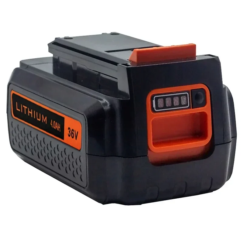 36V/40V 4000mAh Li-ion Replacement Battery for  Black&Decker LBXR36 LBX2040 LBX36 BL1336L BL2036 BL2036L BL1336 LED Indicator