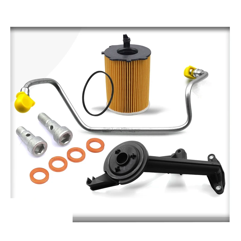 

TURBO FITTING KIT OIL FEED PIPE PICK UP STRAINER FOR PEUGEOT CITROEN 1.6 HDi