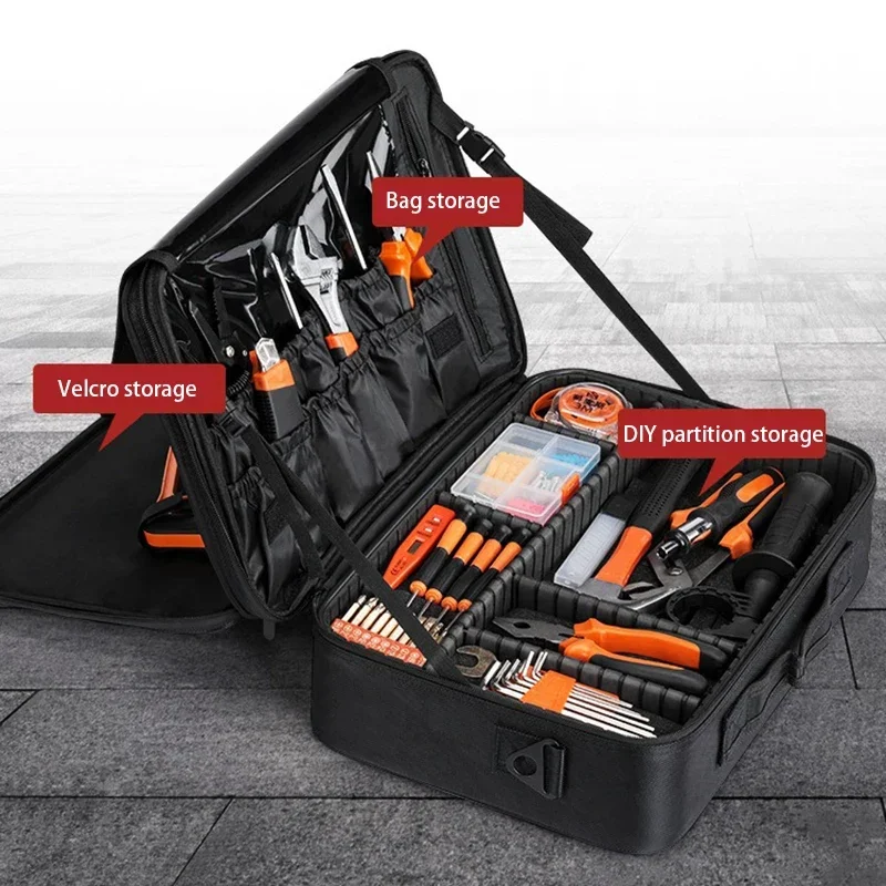 Imagem -02 - Ferramenta Multifuncional Bolsa Oxford Pano Chave Reforçada Chave de Fenda Tesoura Separação Bolsas de Armazenamento Kit de Reparação de Hardware