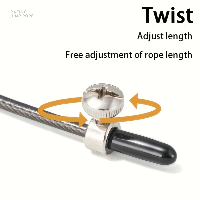 Professionelles Speed-Springseil mit 360° ° Drehbare Kugellager, 3 Meter verstellbares Seil, Anti-Skip-Griff für Fitness- und MMA-Training – Detail 4