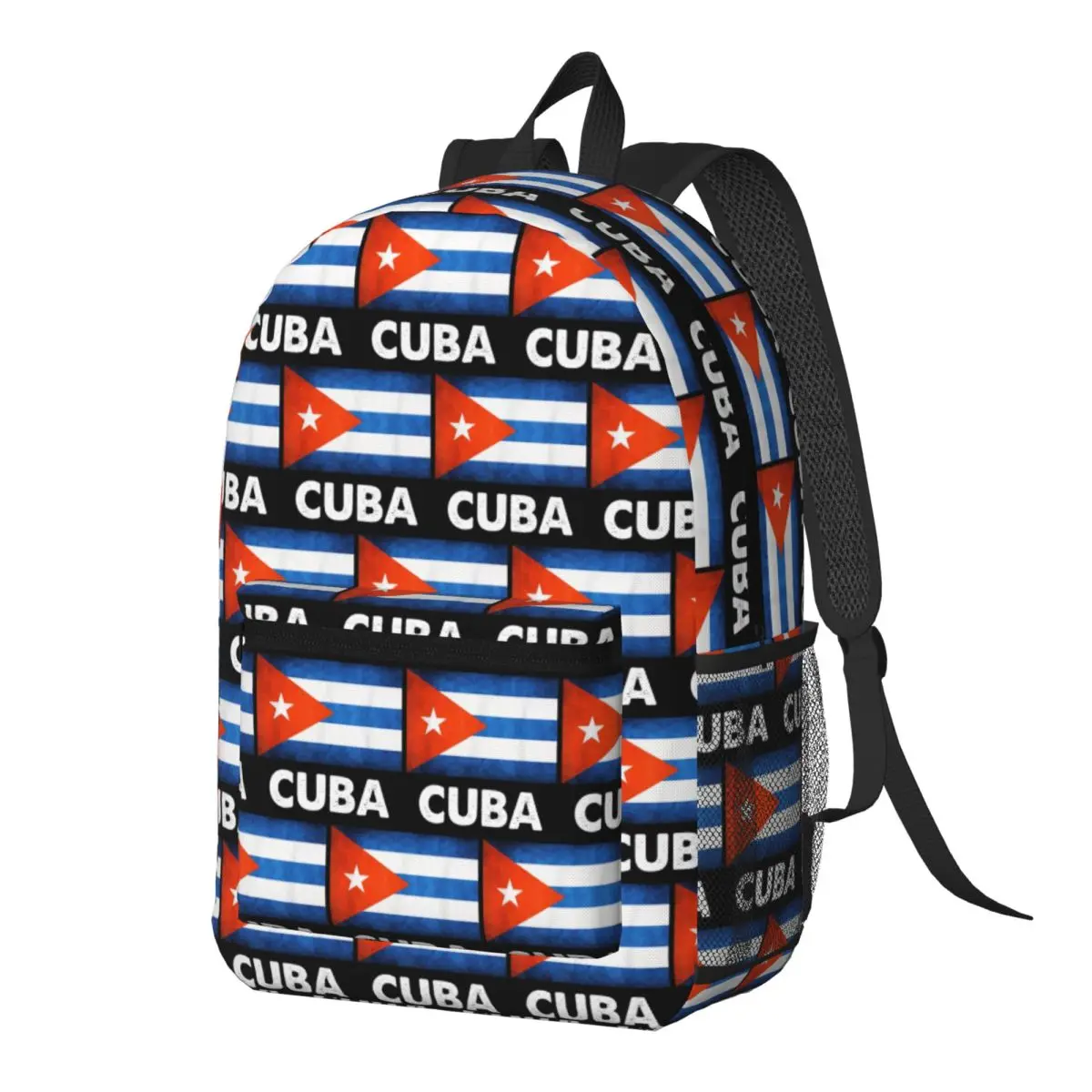 Cuban Cuba Country Flag Backpack Daypack Large Capacity Kids BookBag School Bag Shoulder Bags for Men Women
