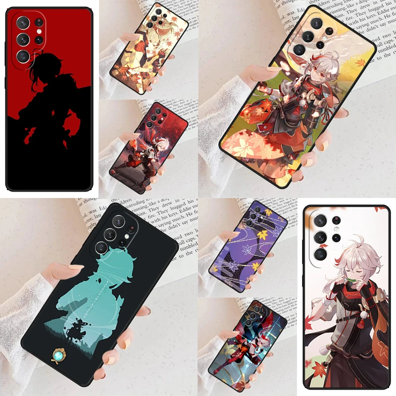 Genshin Impact Kaedehara Kazuha Cell Phone Case for Samsung Galaxy S26 Ultra S25 S24 S23 S22 S21 S20 Note10 Cover