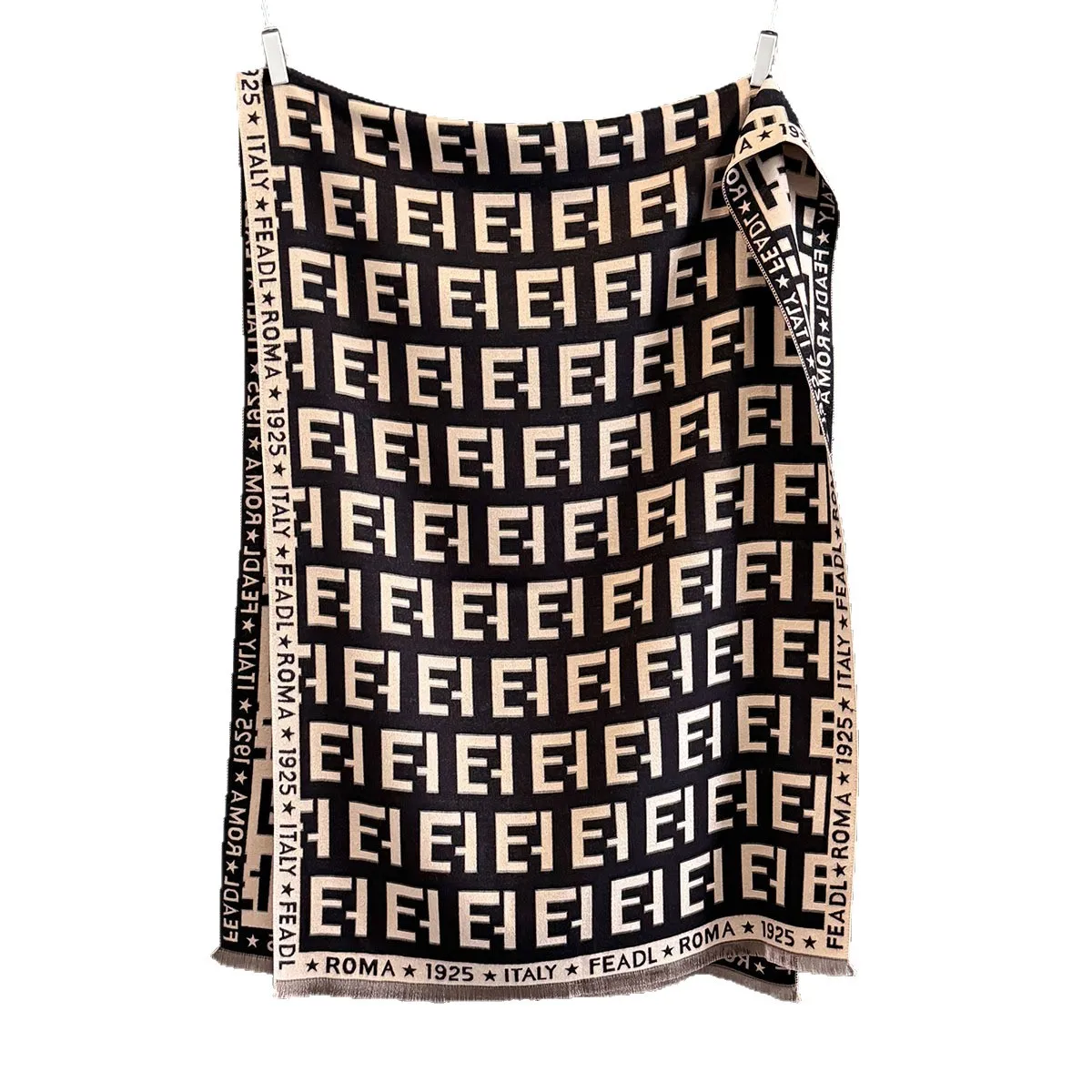 الدافئة تقليد معطف كشمير وشاح شال فاخر طباعة سميكة الباشمينا الشتاء بطانية يلتف Bufanda الحجاب عادية الشالات Echarpe #5