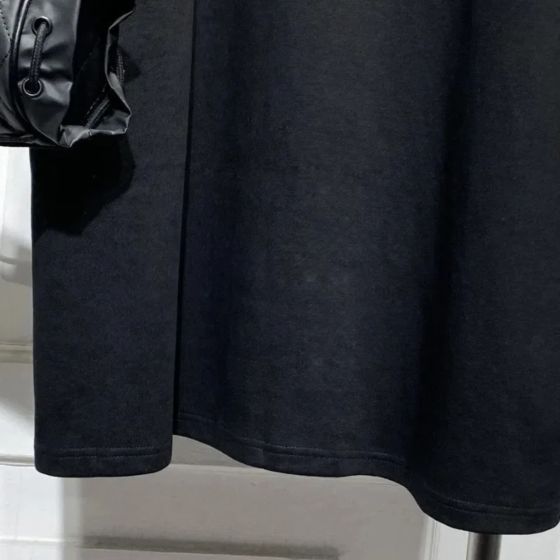 ルーズプラスサイズの女性のドレス 2025 夏半袖 Tシャツパッチワークデニムレディ Vestidos 女性ローブ服 KE7274