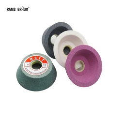 1 piece 125*45*32mm Ceramic Abrasive Wheel P46-P120 with Adapter 32mm to 12.7mm ID