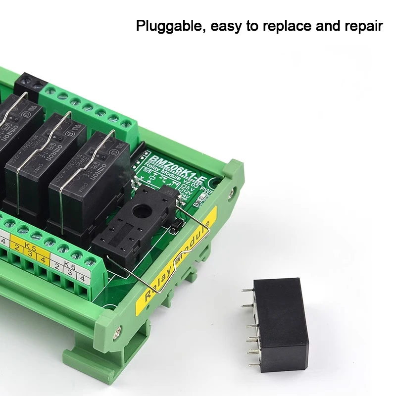 2CH 1NO + 1NC 1.8V/3.3V-5V/12V/24V tensione di attivazione optoaccoppiatore modulo relè isolato 16A BMZ-K1-E per microcontrollore Raspberry Pi