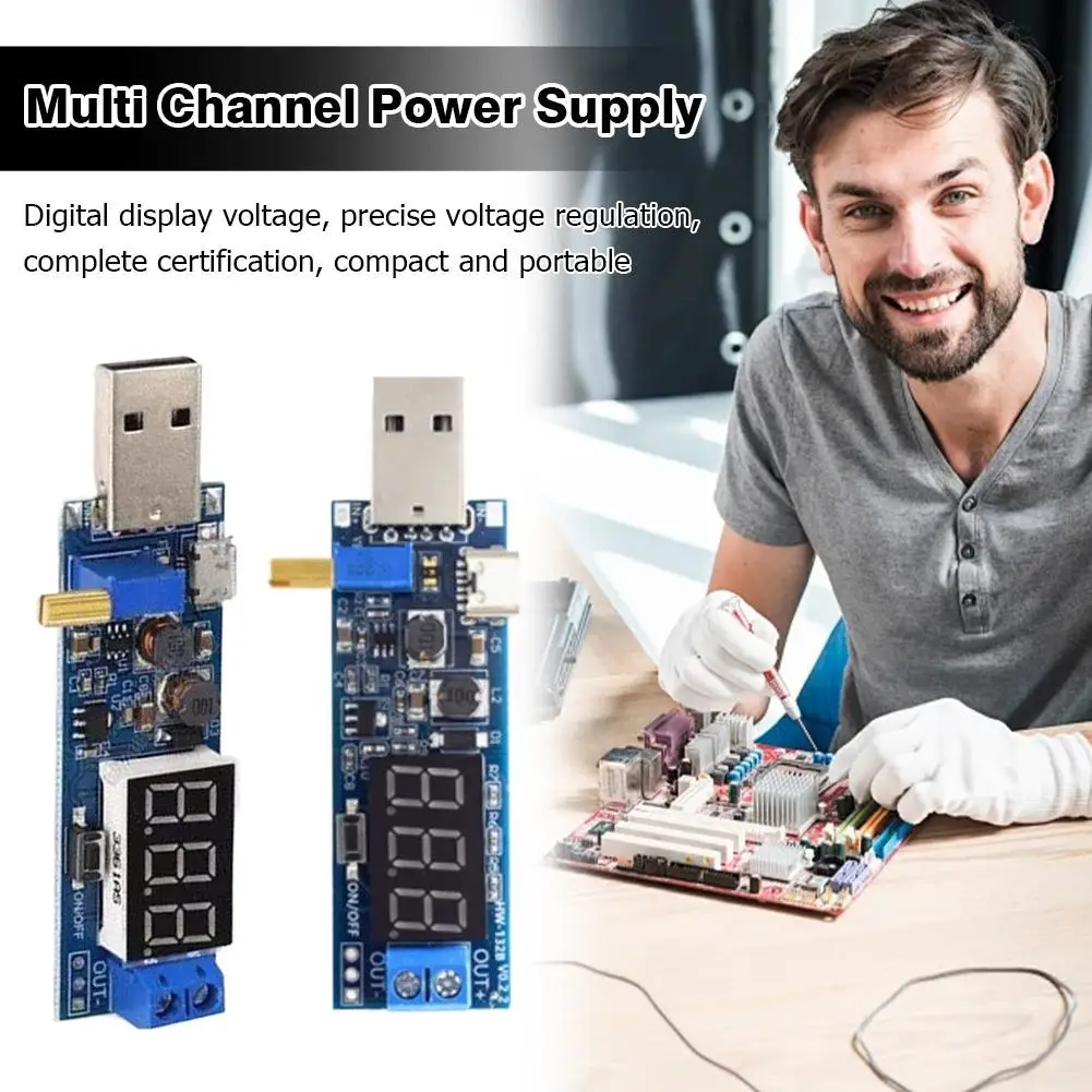 

Power Module For DC-DC USB Boost Power Supply Regulator Module Devices With Micro USB And Type-C Power Input Sources