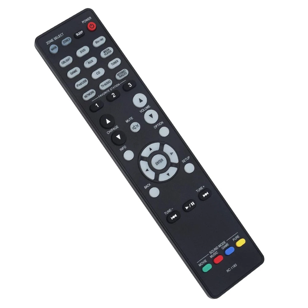 

N36R_DURABLE Пульт дистанционного управления RC-1183 Замена для AV-ресивера Denon AVR-X2000