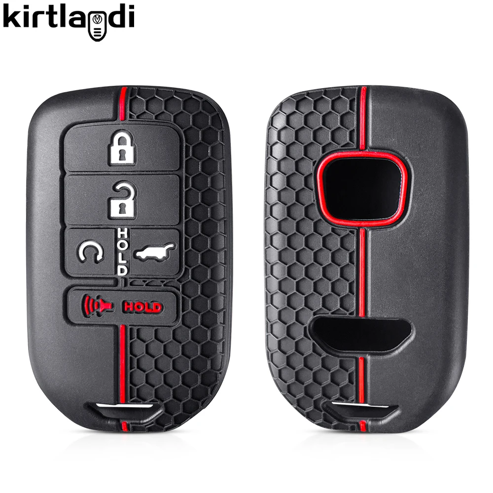 For Honda Accord Civic 2020 City CRV Pilot Fit Odyssey XRV HRV Accord 9th Generations Silicone Key Cover Holder Car Key Case