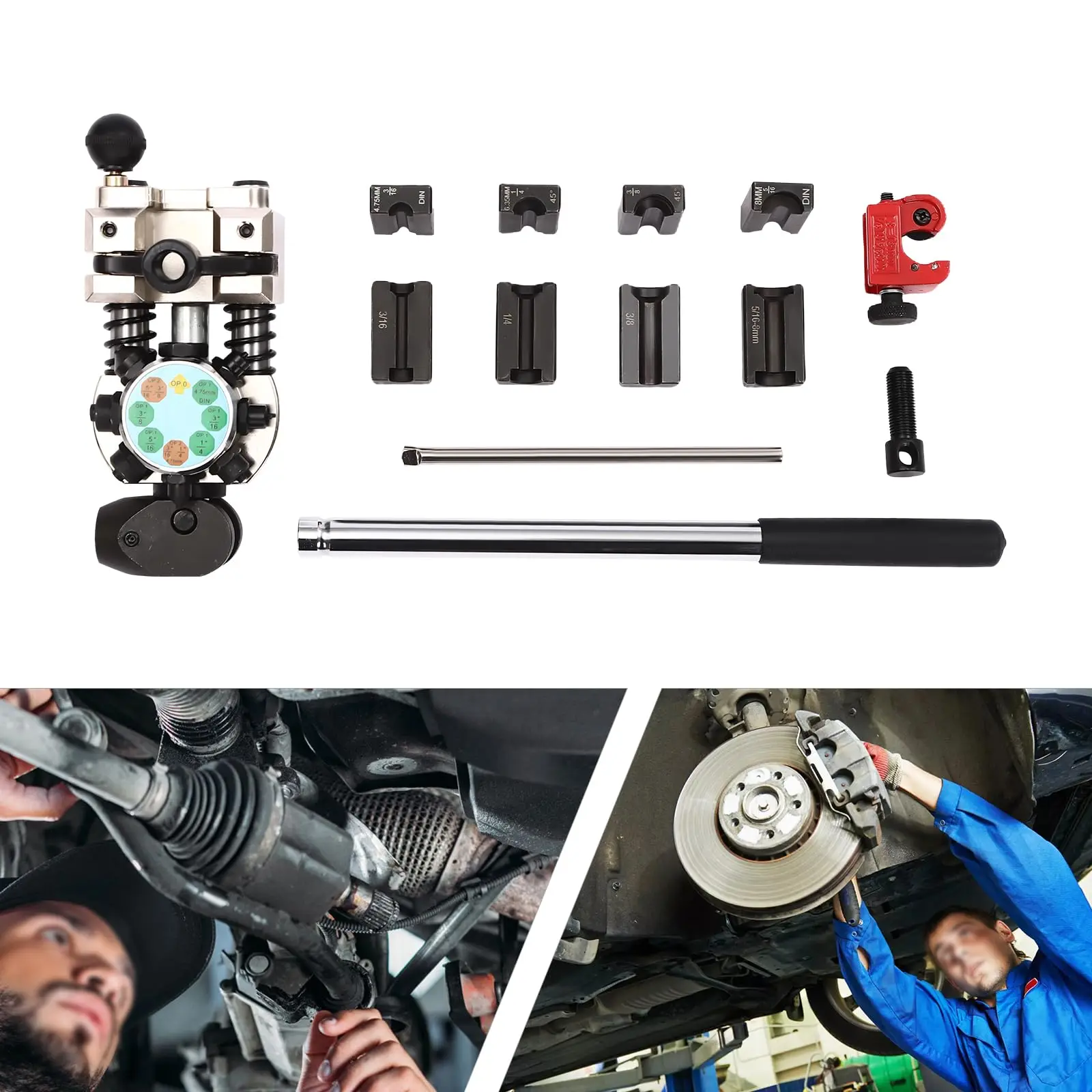 Kit de ferramentas para alargamento de linha de freio 45 #     Kit de ferramentas de queima de aço carbono para reparo de expansor de tubo
