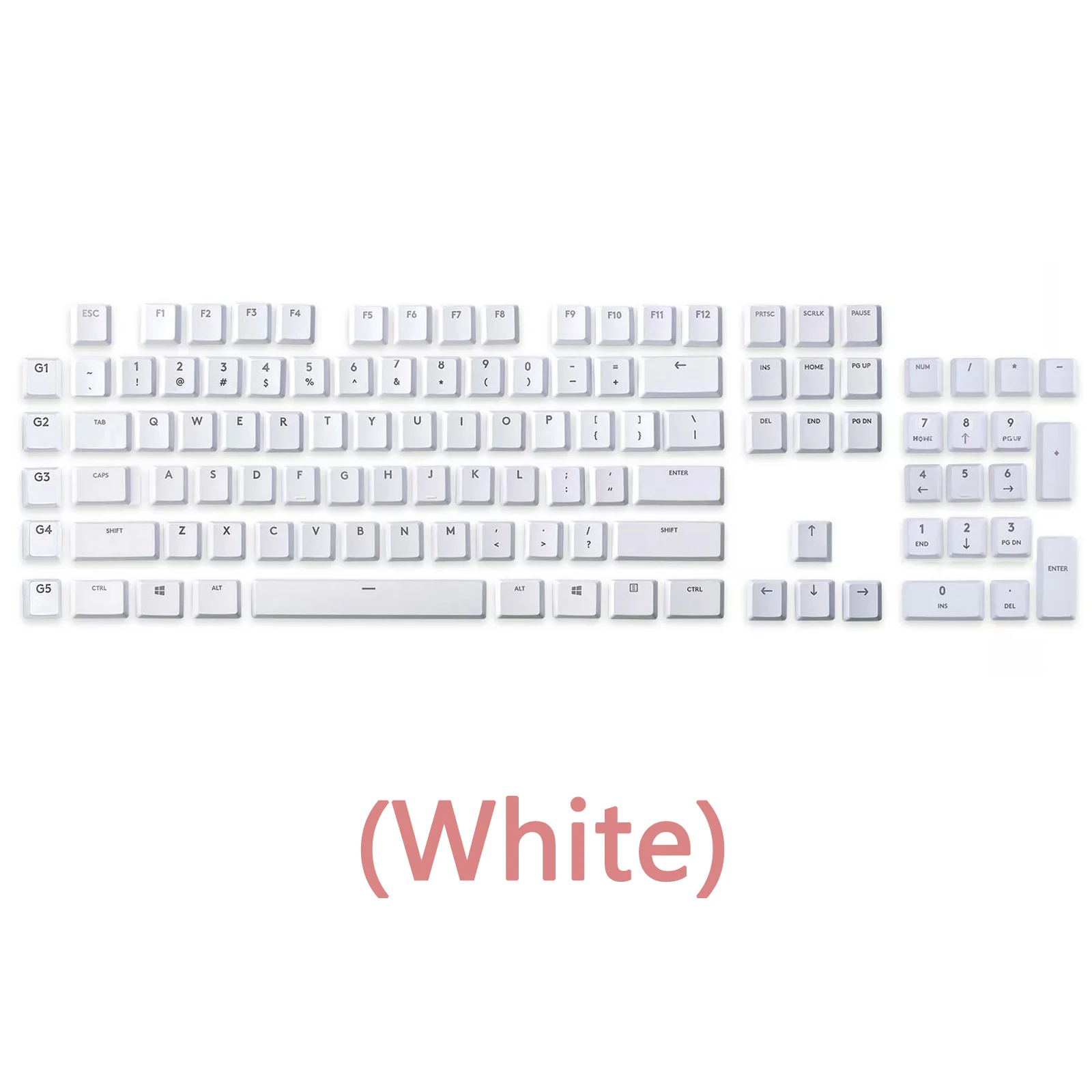 Logitech G915/G913/G815/G813 TKL용 109키 컴플리트 세트 RGB 기계식 게이밍 키보드 키캡 - 교체용 키 스위치