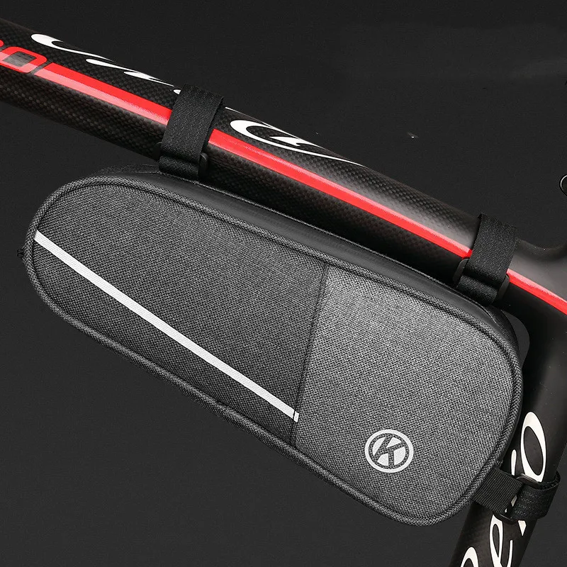 

Mountain Bike Bag Cycling Equipment Canvas Extended Upper Tube Beam Bag Large-capacity Triangular Tool Bag Bicycle Bag