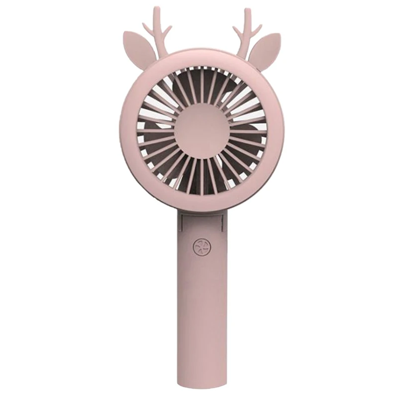 

Rechargeable Fan Air Cooler Operated Hand Held USB Solid Color Hand Portable Desktop Home Office Fan