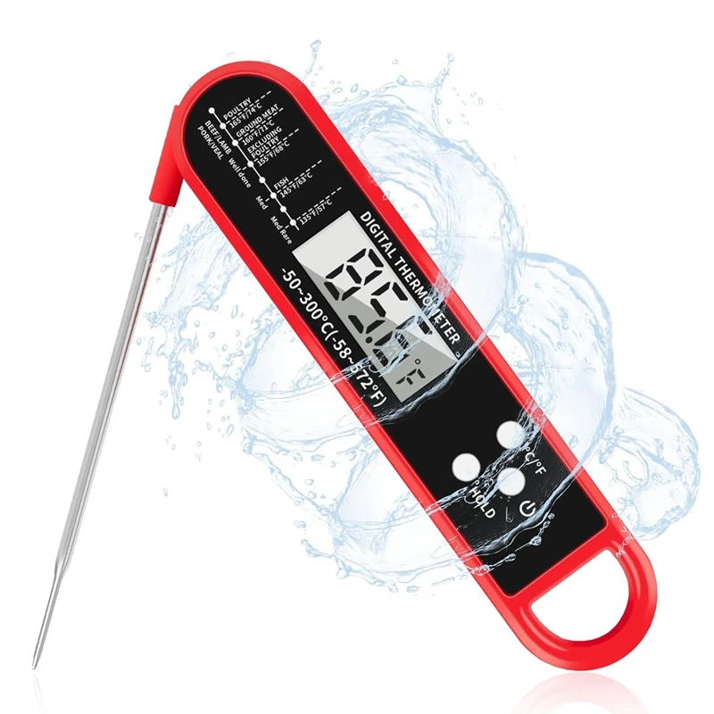 

Digital Meat Thermometer Food Instant Thermometer With Backlight For BBQ For Cooking Kitchen