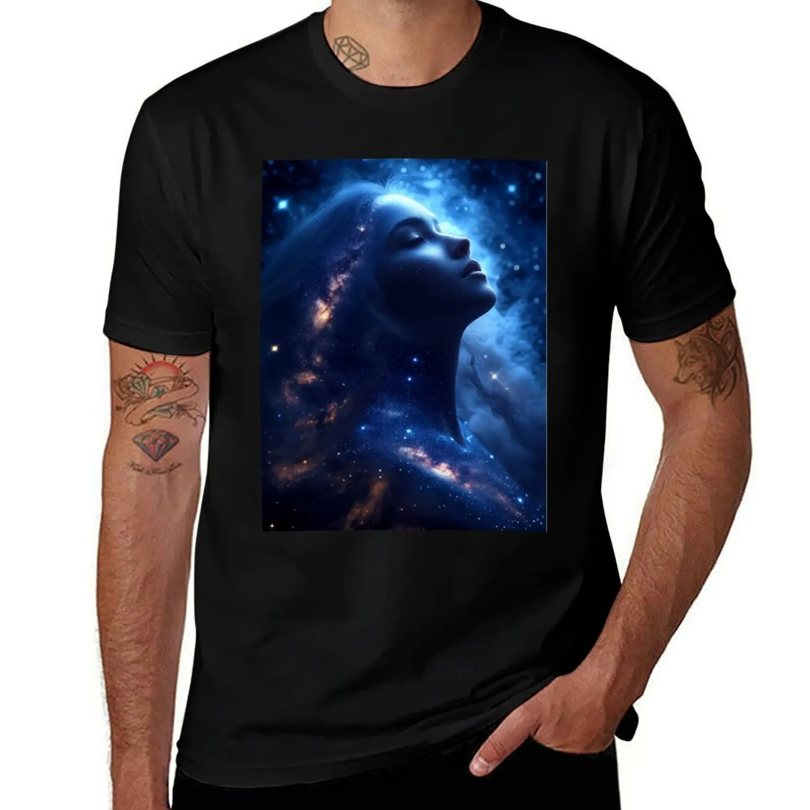 

Nebula Woman — Galactic Dream T-Shirt luxury t-shirt basketball graphic tees vintage graphic tee customizeds mens clothes