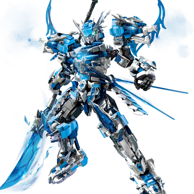 2025 Qinglong Mecha Shanhaijing Robot Building Blocks Set Ice-Sealed 62039 Intelligent Children's Toy Gift for Development