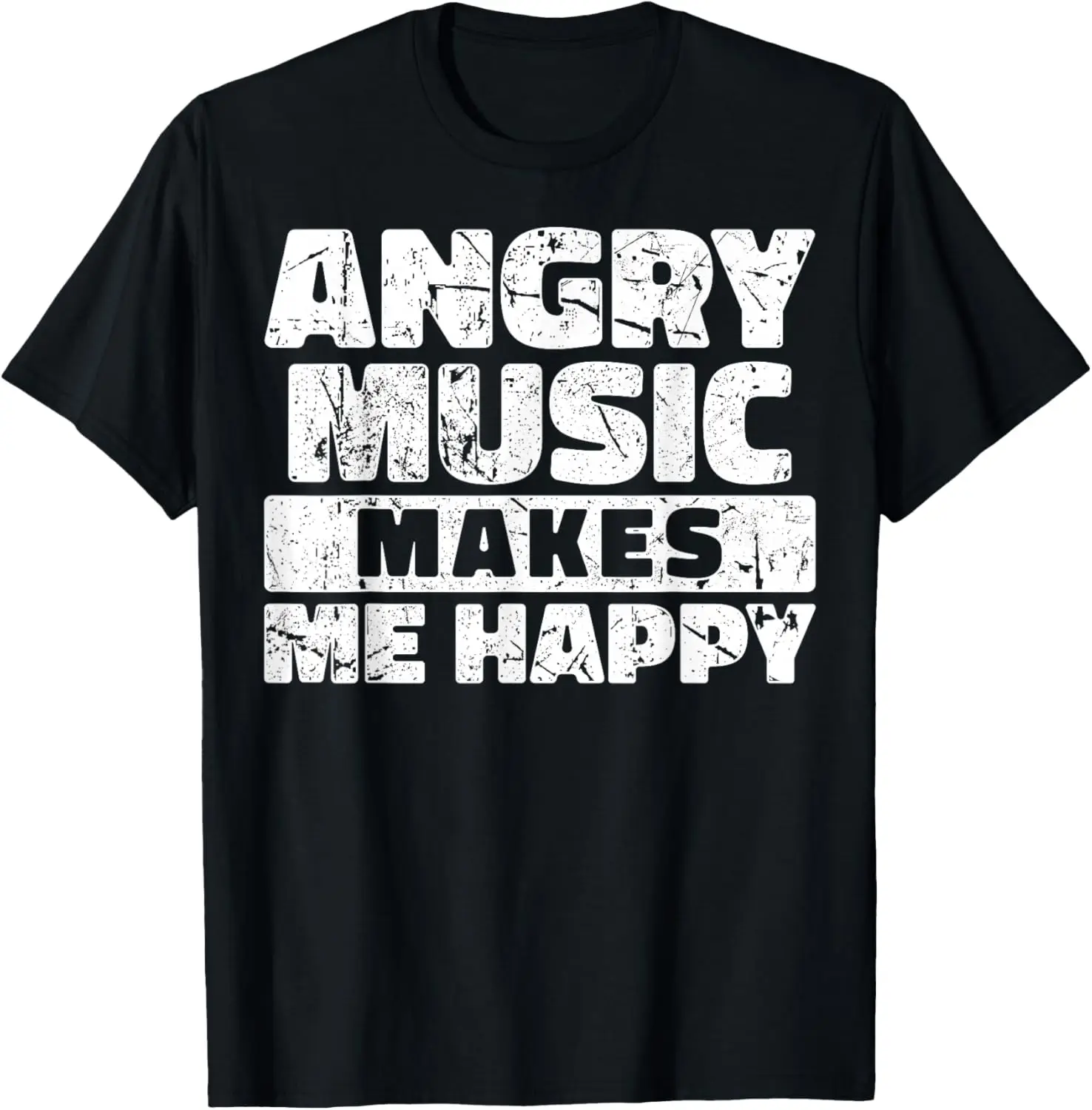 Funny Rockn Roll Saying Heavy Hard Rock Music Fan T-Shirt 100% Cotton Trendy Y2K Short-Sleeve Tee – Soft, Quick-Drying, &