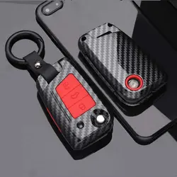 Car Key Case Cover For VW Volkswagen Polo Golf 4 5 6 7 T5 MK7 Tiguan Passat B6 B5 Skoda Octavia A5 A7 Seat Leon FR 2 Ibiza Ateca
