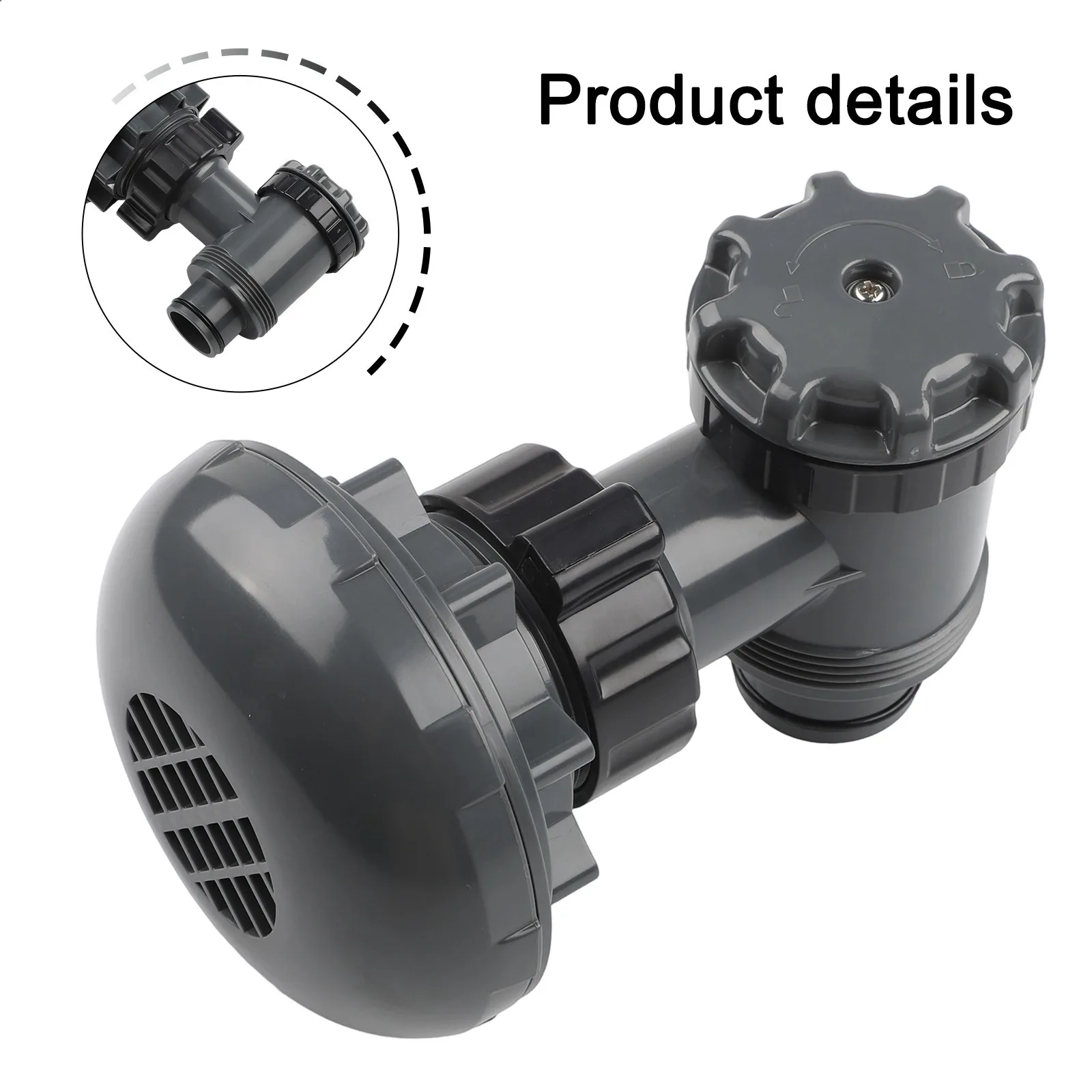 1PCS Swimming Pool Filter Switch Valve P6H1317 Filter Plunger Valve 38 Mm On-off Valve + Filter For Above Ground Pools