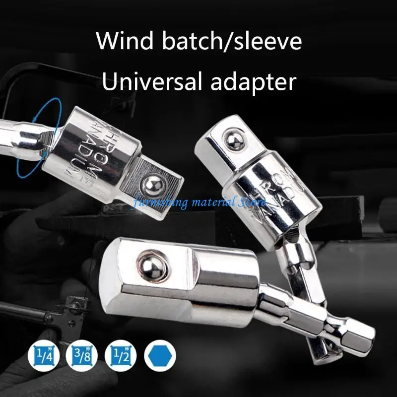 

Y5GD 4 Pcs Socket Adapters Power Drill Sockets Adapter Set with 360 Degree Shank Drill Adapters Universal Joiners