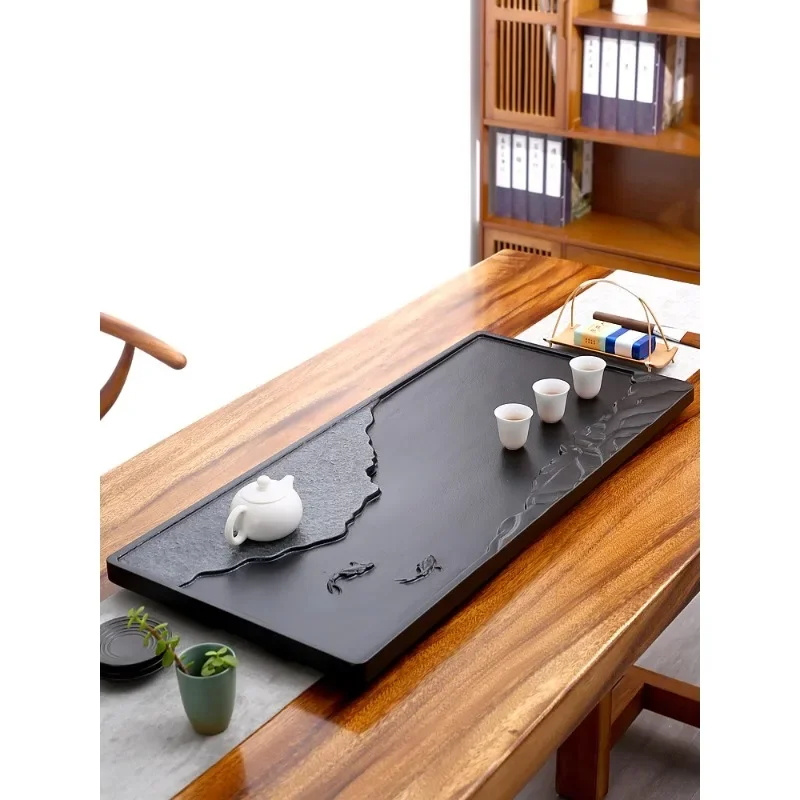 

Wujin stone tea tray household new set fully automatic integrated kettle stone plate