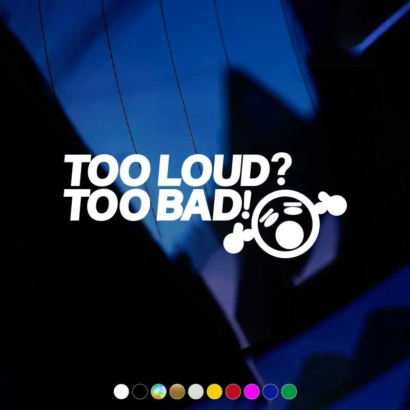 

Vinyl Tooloud Too Bad Stickers Ussr Reflective Waterproof Vinyl Funny Sticker Accessories For Mazda Cruze Peugeot