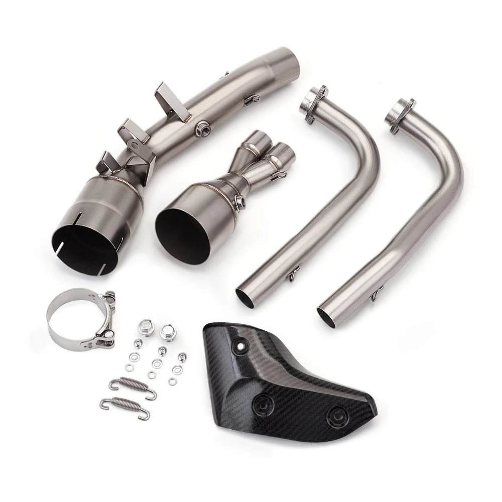 Motorcycle Escape Modified Front Exhaust Pipe With Single Dual Oxygen Sensor Port Fit TMAX530 TMAX560 2016 To 2026 Maxi Scooter