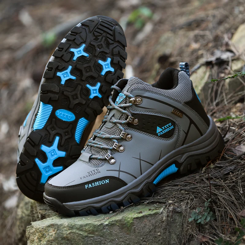 

Outdoor boots hiking shoes hiking high top men's shoes anti slip wear-resistant waterproof off-road sports shoes combat boots