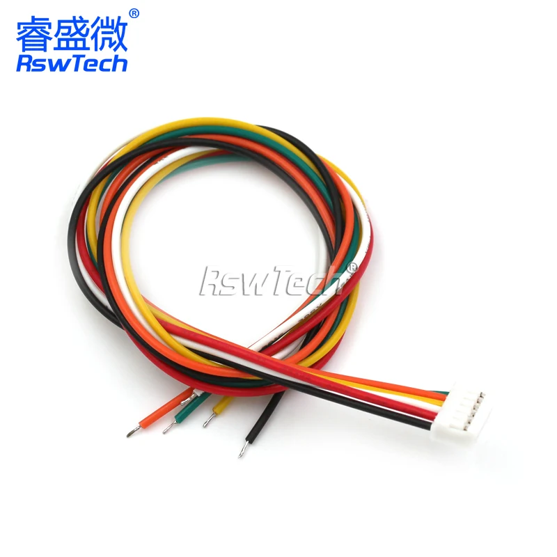 PH2.0MM Electronic Terminal Wire Single Head Color Row Line 2/3/4/5/6/7/8/9/10/12P 30CM Nickel Plated