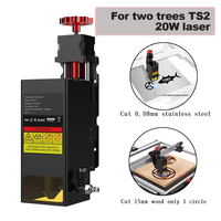 Twotrees 20W Optical Output Laser Module with Air Assist 455nm Blue Light Laser Kit for TS2 Laser Cutting Engraving Machine
