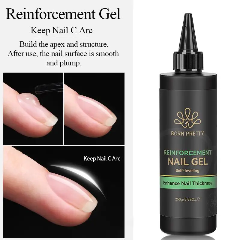 BORN PRTTY 250 g säurefreier Nagelpresse, Nagelvorbereitung, Dörrgerät, lufttrockenes Verstärkungsgel, superklebender Schmuck-Dekor, UV-Nagellack – Detail 3
