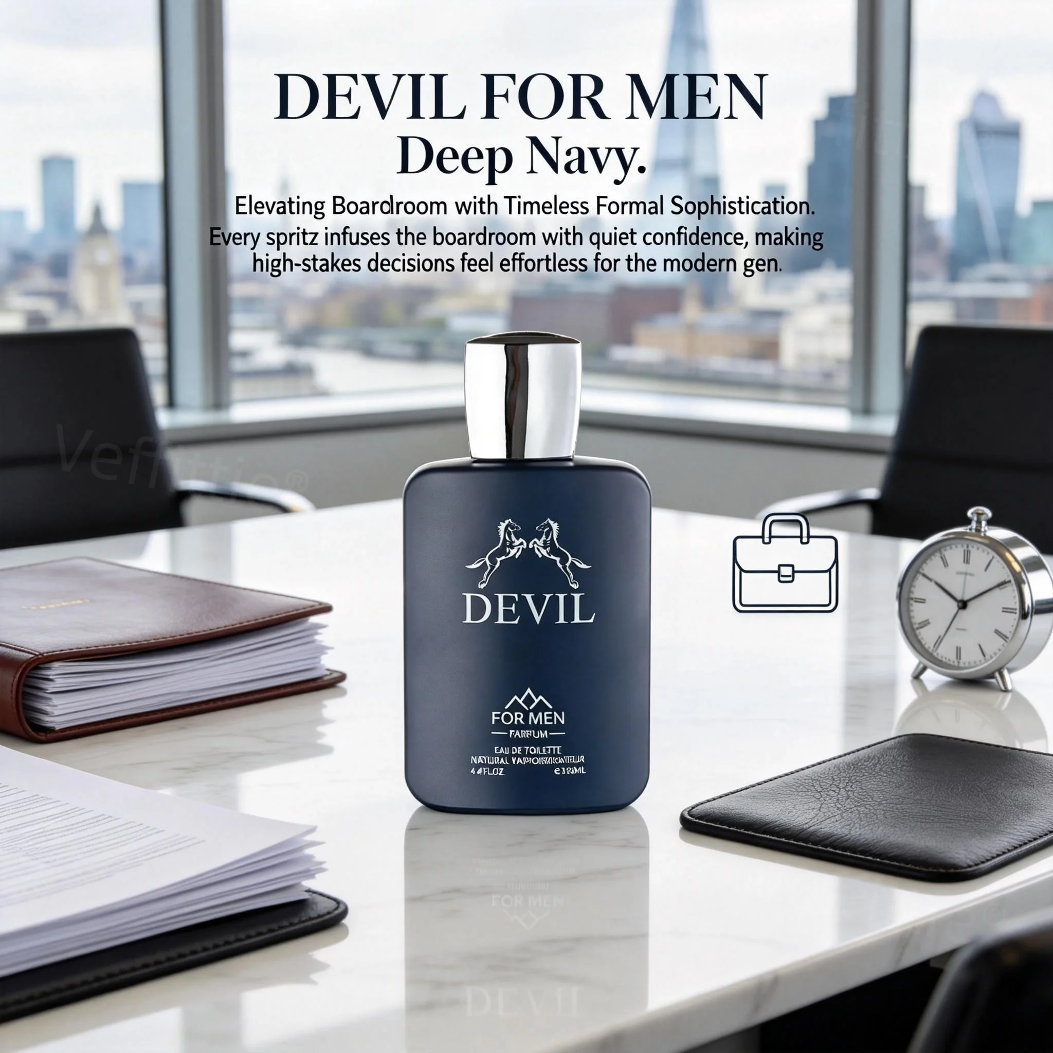 

Executive Oud Formal Men Cologne 130ML 4.4oz, Long Lasting Polished Blend, Office Wear, Premium Gift for Professionals, Daily