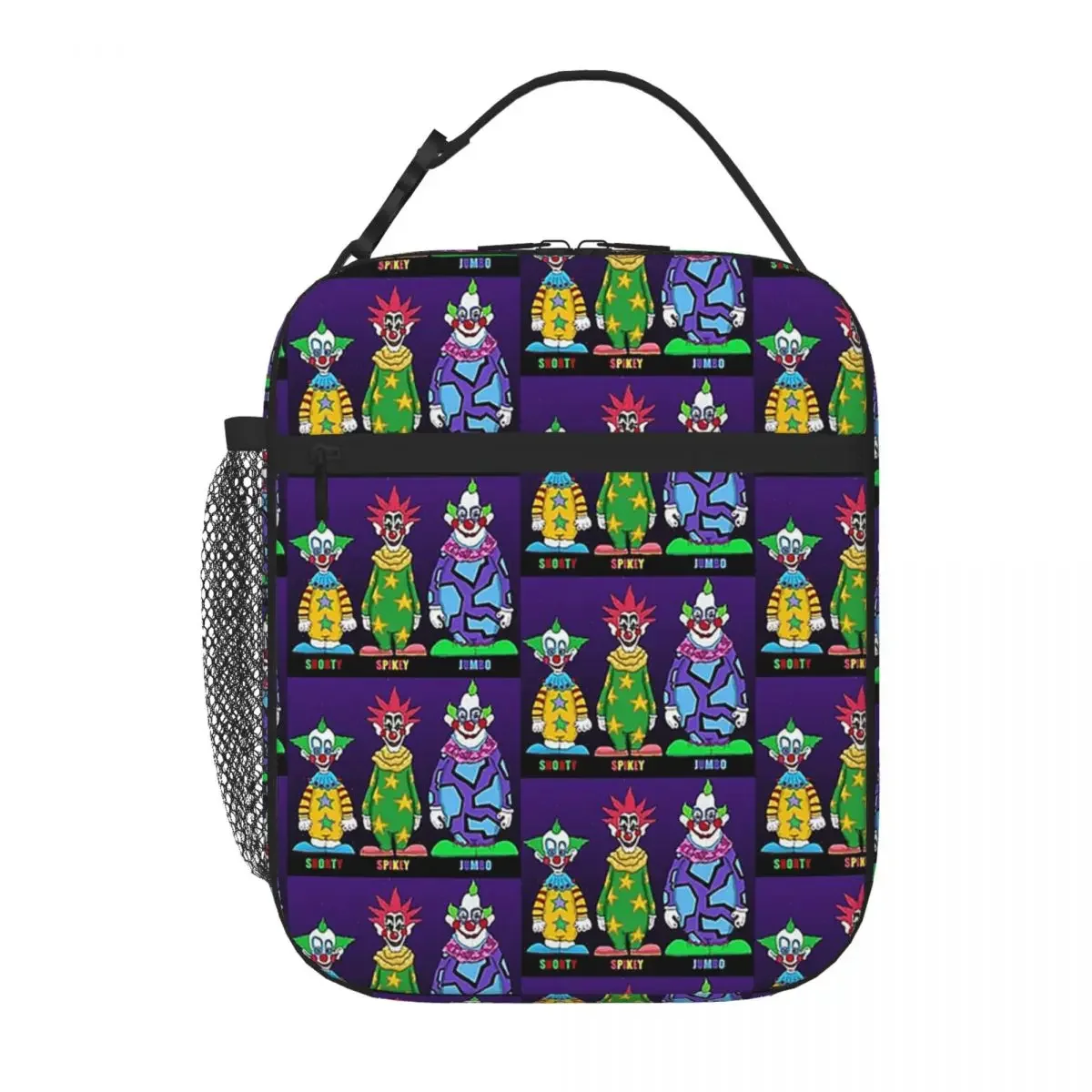 Killer Klowns From Outer Space Lunch Bags Insulated Bento Box Portable Lunch Tote Resuable Picnic Bags Cooler Thermal Bag Woman