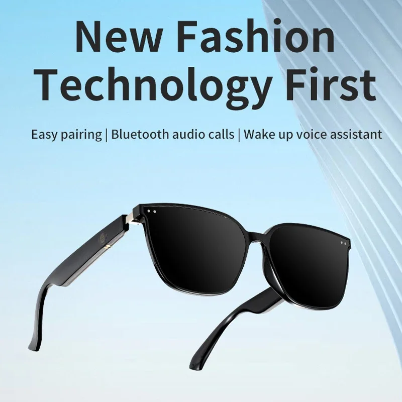 Smart Bluetooth Glasses Wireless Bluetooth Headset Sunglasses with Open Ear Music & Hands-Free Calling Magnetic Fast Charging