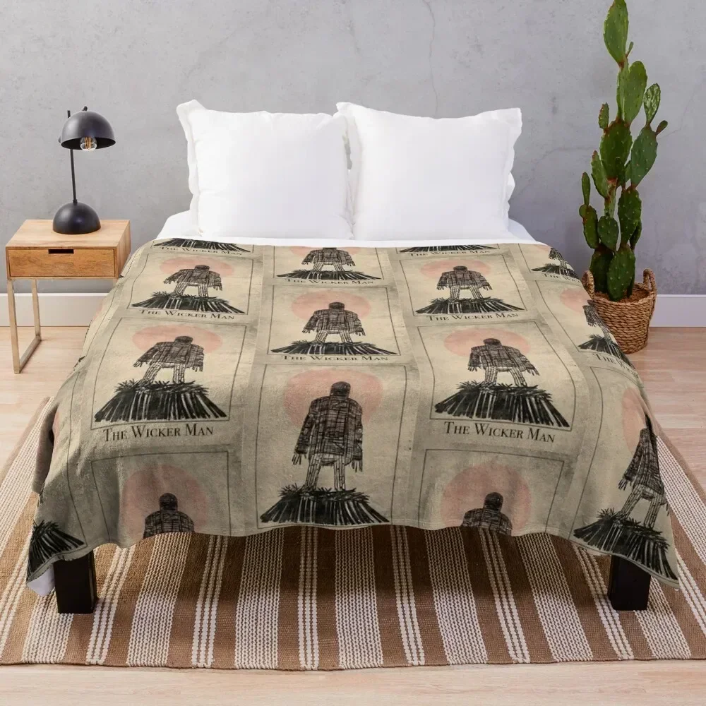 The Wicker Man Poster Throw Blanket Decorative Beds Beautifuls Summer Beddings Blankets