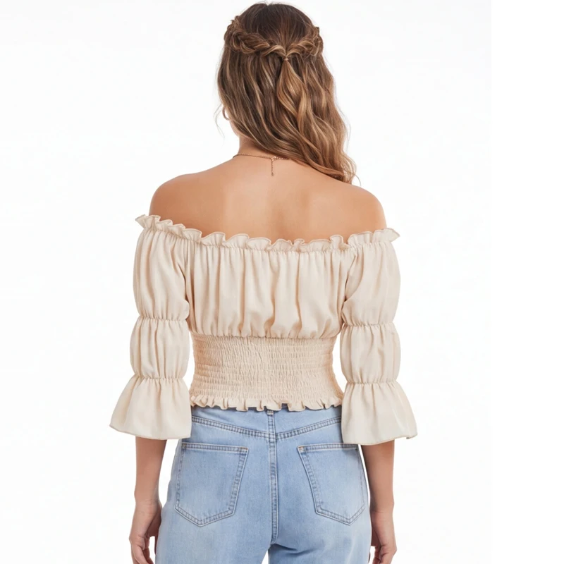 Renaissance Blouse Women Top w - đánh giá và giá Off Shoulder Top
